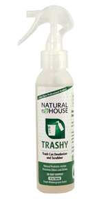 Trashy by Natural House comes in a green and white spray bottle.