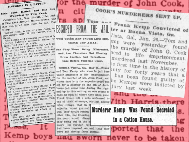 College of Articles about John Cook's Murder